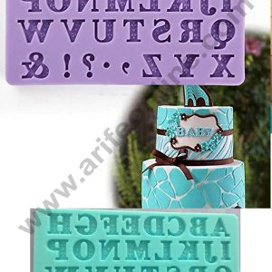 Cake Decor Floral Alphabet Silicon Fondant Mould