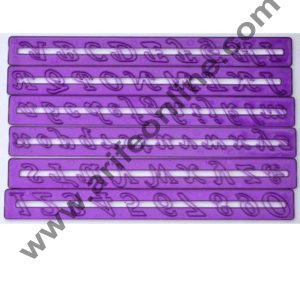 Cake Decor Block Tappit Alphabet & Number Cutter Set (upper & lower case)