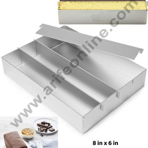 Cake Decor Aluminum Small Battenberg Cake Mould(8inch x 6inch)