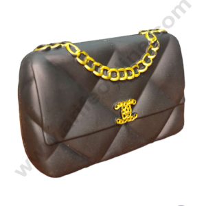CAKE DECORβ’ 1 Piece Black Chanel Brand Ladies Purse Toys Cake Toppers (SB-T-JH3164-Black)