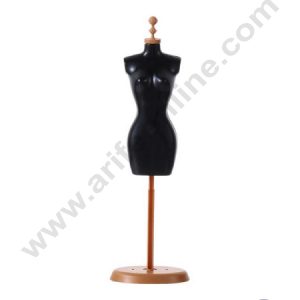 CAKE DECOR™ 1 Pieces Black Dress Mannequin Toys Cake Toppers (SB-T-CJ019-B)