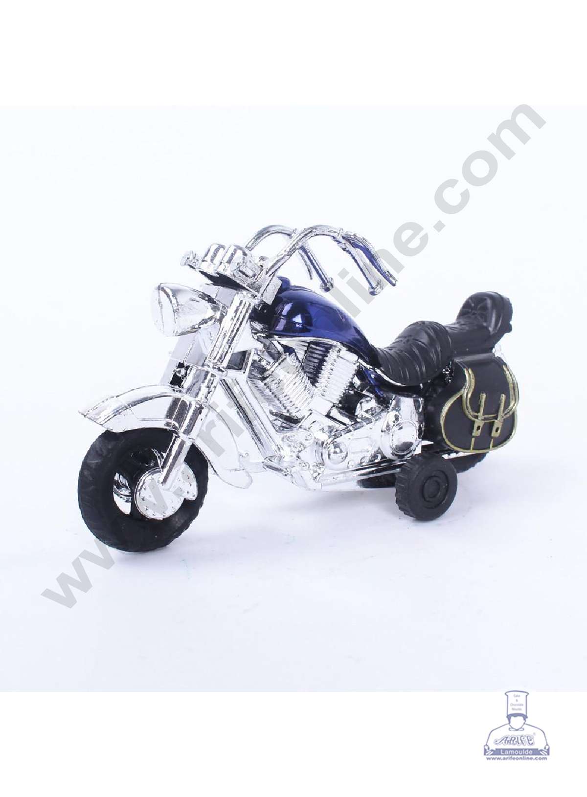 CAKE DECOR™ 1 Piece Bullet Bike MotorCycle Toy Cake Topper (SB-T-SF202-BluePruple)
