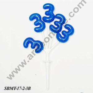 CAKE DECORβ’ 3 Number Plastic Bunch Cake Topper - 1 Bunch