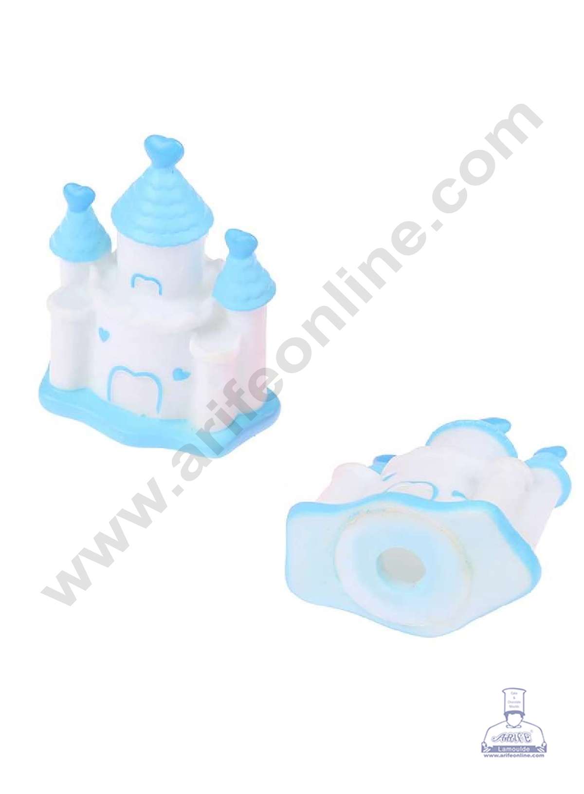 CAKE DECOR™ Princess Prince Blue Castle | House For Cake Decoration, Cake Topper (SB-T-006-1-Blue)