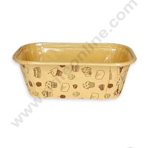 CAKE DECORβ’ 10 Pcs Small Brown Paper Bake and Serve Plum Cake Mold