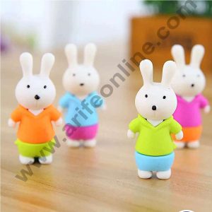CAKE DECORβ’ 1 Piece Mini Bunny Rubber Cake Topper - Assorted (SBT-R-012)