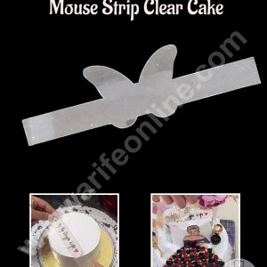 CAKE DECOR™ Butterfly Shape Pull Up Clear Cake / Mousse Strips - (5 pcs Pack)