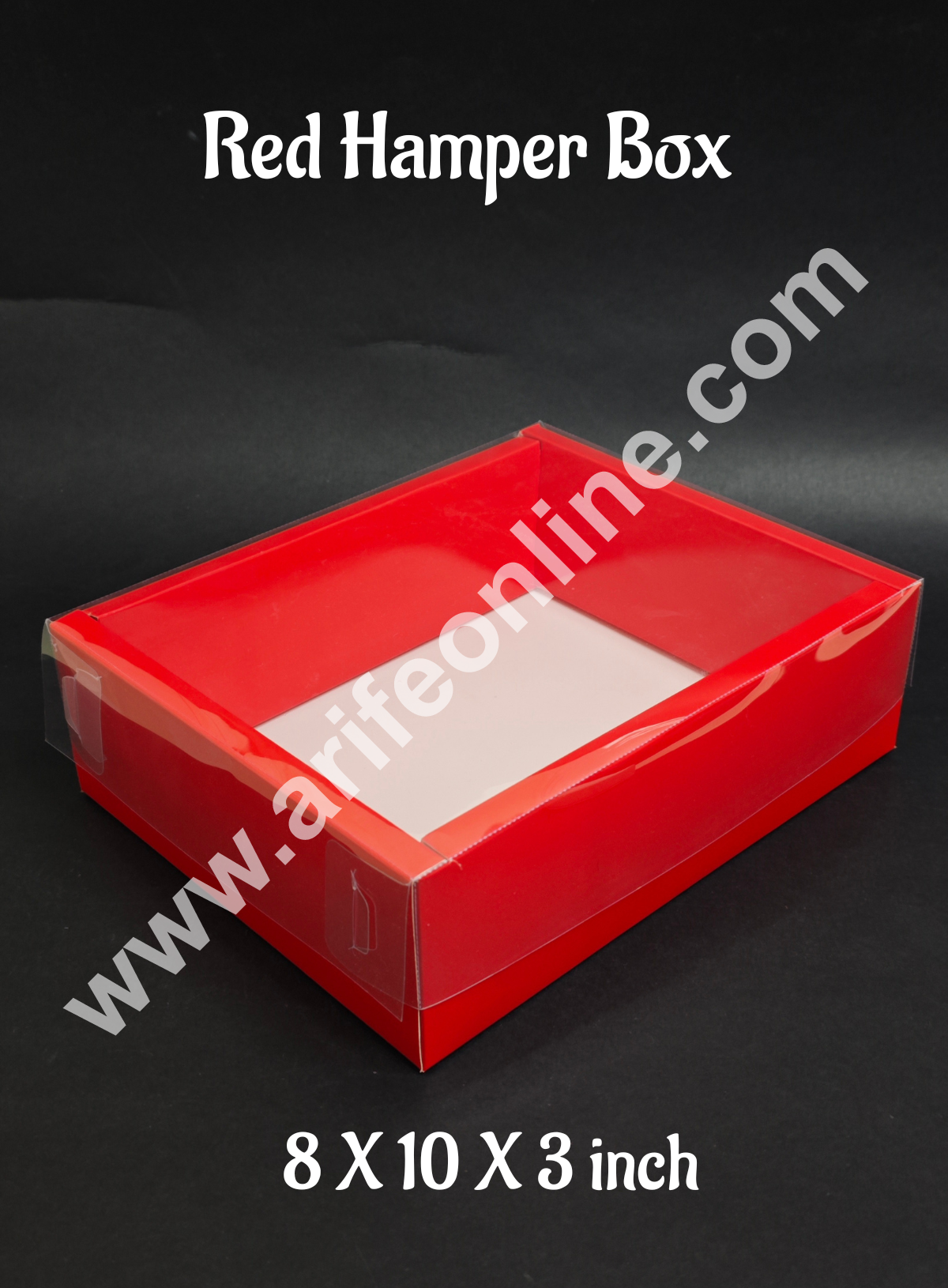 CAKE DECORβ’ Valentine Themed Red Hamper Box | Premium Gift Box - 1 Pc Pack