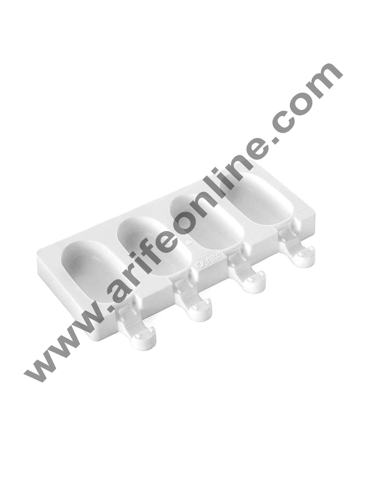 Cake Decor 4Pcs White Classic Silicone Cakesicle Mold Popsicle Easy Ice Cream Bar Mold