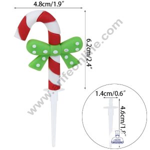 CAKE DECORβ’ 1 Piece Candy Cane Mini figurine Cake Topper (SBT-C-014)