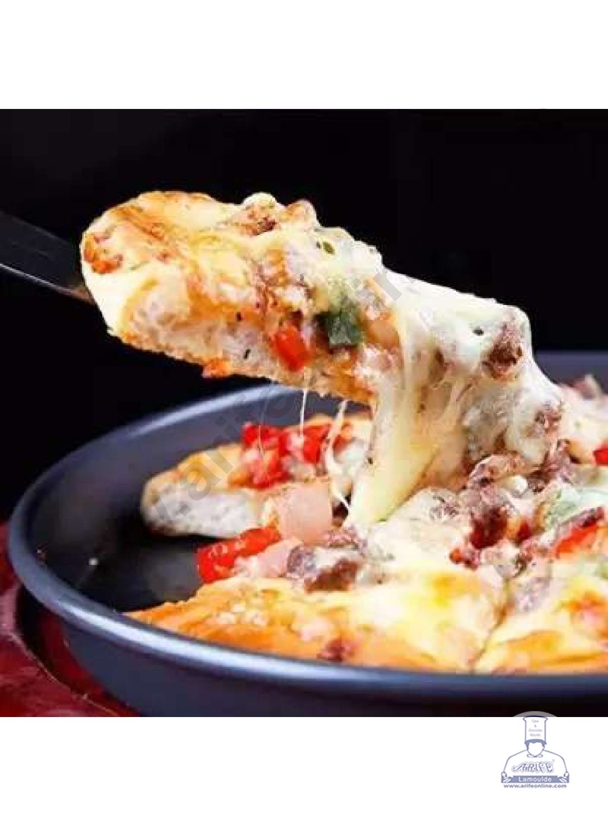 CAKE DECORβ’ Non Stick Pizza Pan 8.2 x 0.7 inch Height (Small 21 x 1.8 cm)