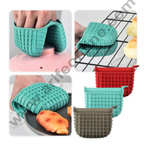 CAKE DECOR™ 1pc Silicone Mini Oven Gloves | Silicone Oven Mitts | Potholder Cooking Pinch Grips for Kitchen Cooking & Baking
