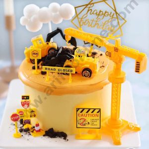 CAKE DECOR™ 1 Piece Construction Crane Toys for Cake Toppers SB-T-01Crane