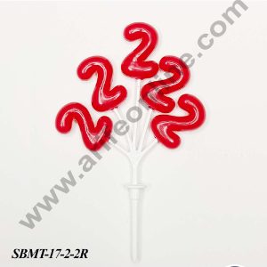 CAKE DECORβ’ 2 Number Plastic Bunch Cake Topper - 1 Bunch