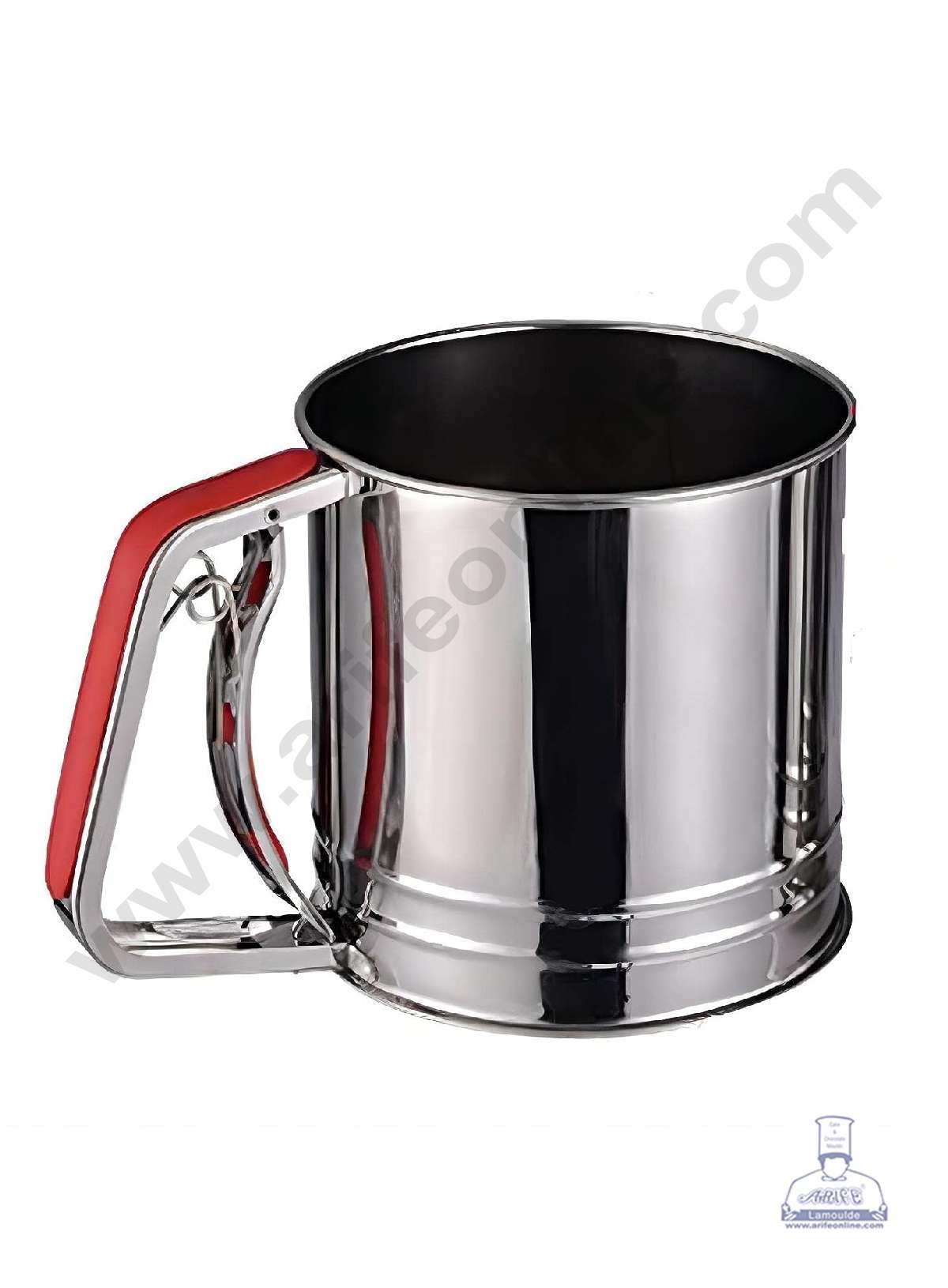 CAKE DECORβ’ Stainless Steel Flour Sifter Sieve Cup for Powdered Sugar Baking Tool with Grip Handle - Big