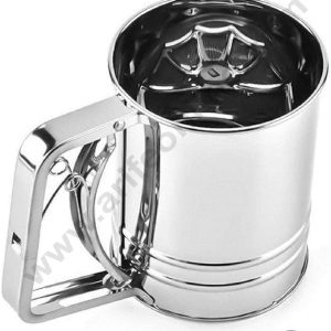 Cake Decor Stainless Steel Flour Sifter Sieve Cup for Powdered Sugar Baking Tool