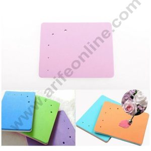 Cake Decor  5 Holes Fondant Square Sponge Foam Pad Mat Cake Decorating Flower Model Tool