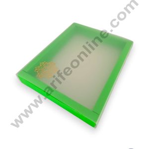 CAKE DECOR™ 12 Cavity Chocolate Box with Sliding Cover & Cavity ( 10 Piece Pack ) - Green