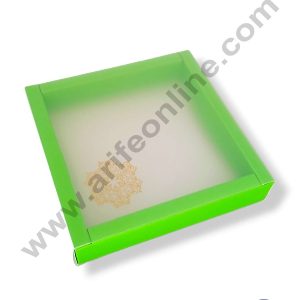 CAKE DECOR™ 9 Cavity Chocolate Box with Sliding Cover & Cavity ( 10 Piece Pack ) - Green