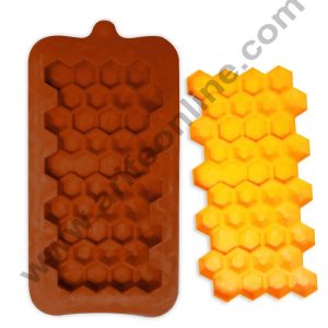 Cake Decor 1 Cavity HoneyComb Shape Silicone Bar Mold Chocolate Mould ( SBCM-695)