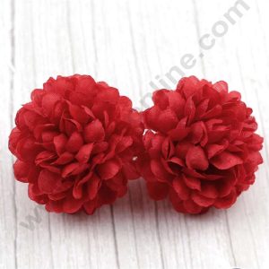 CAKE DECORβ’ Small Marigold Artificial Flower For Cake Decoration β Red( 10 pcs Pack )