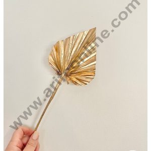 Cake Decor Natural Palm Spear Leaf For Cake Decoration - Gold ( 1 pc pack )