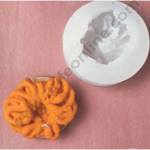 CAKE DECOR™ 3D Silicon 1 Cavity Imarti / Jalebi Silicon Candle Mould, Silicon Soap Mould, Handmade Soap Candy Making SB-WCM226
