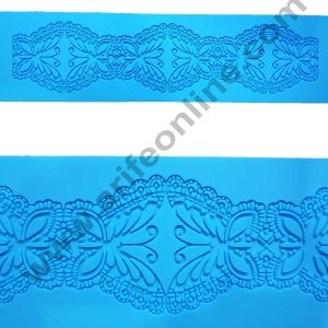 Cake Decor Silicone Cake Butterfly Border Lace Mould Fondant Moulds Cake Decorative Silicone  Lace Mat Cake Decorating Tools Baking Mat