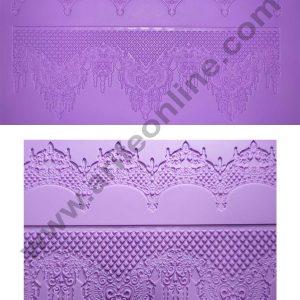Cake Decor Silicone Cake Chandelier Border Lace Mould Fondant Moulds Cake Decorative Silicone  Lace Mat Cake Decorating Tools Baking Mat