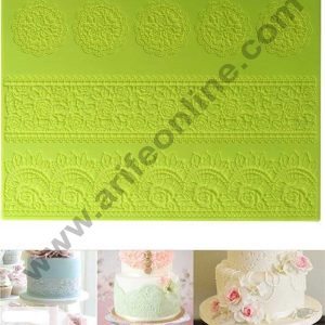 Cake Decor Silicone Cake Border Lace Mould Fondant Moulds Cake Decorative Silicone Lace Mat Cake Decorating Tools Baking Mat