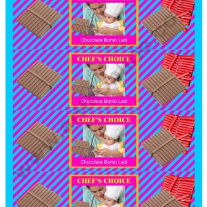 Cake Decor Big Ladi Bomb Diwali Sticker (A4 Size Sheet)