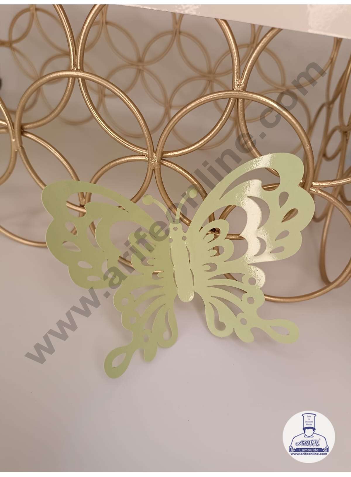 CAKE DECOR™ 12 Pcs Imported Mint Green Butterfly Paper Topper for Cake & Cupcake Decoration (SBMT-PT-IMP-008)