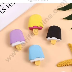 CAKE DECORβ’ 4 Piece Mini Lolly Sticks Rubber Cake Topper - 4 Pcs Set (SBT-R-005)