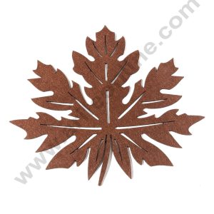 CAKE DECOR™ Brown Maple Leaf Placemats | Decoration for wall hanging | 1 Piece