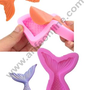 Cake Decor Silicon 1Pc Small Mermaid Tail Fondant Clay Marzipan Cake Decoration Mould