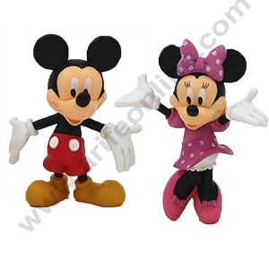 Cake Decor 2 Pcs Set Mickey Mouse Minnie Mouse Toys for Cake Toppers Children Gift