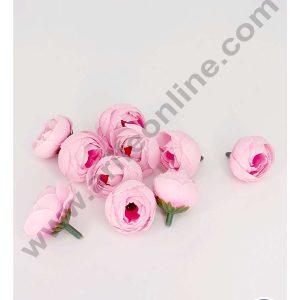 CAKE DECORβ’ Small Peony Artificial Flower For Cake Decoration β Light Pink ( 10 pc pack )