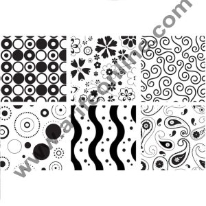 Cake Decor Modern Texture Sheet Set Of 6Pcs