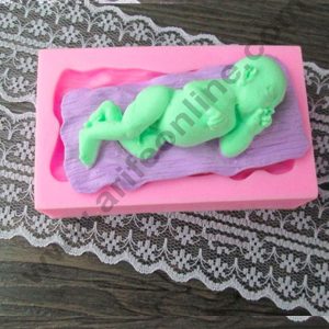 Cake Decor Silicon Sleeping Baby New Fondant Sugar Paste Mould Clay Mould Marzipan Mould