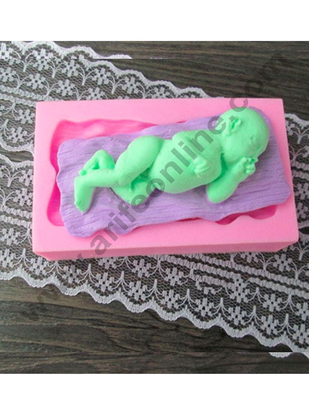 Cake Decor Silicon Sleeping Baby New Fondant Sugar Paste Mould Clay Mould Marzipan Mould