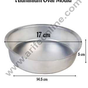 CAKE DECOR™ Oval Shape Aluminum Cake Mould (17 X 5 cm)