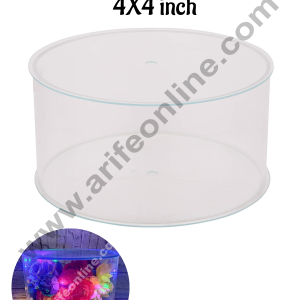 CAKE DECOR™ Round FILL-A-TIER Cake Spacer 4" X 4" Acrylic Clear Cake Display Spacer