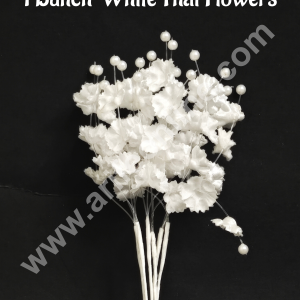 CAKE DECOR™ 1 Bunch Thai flower with Pollen Strands Artificial Flower For Cake Decoration – White
