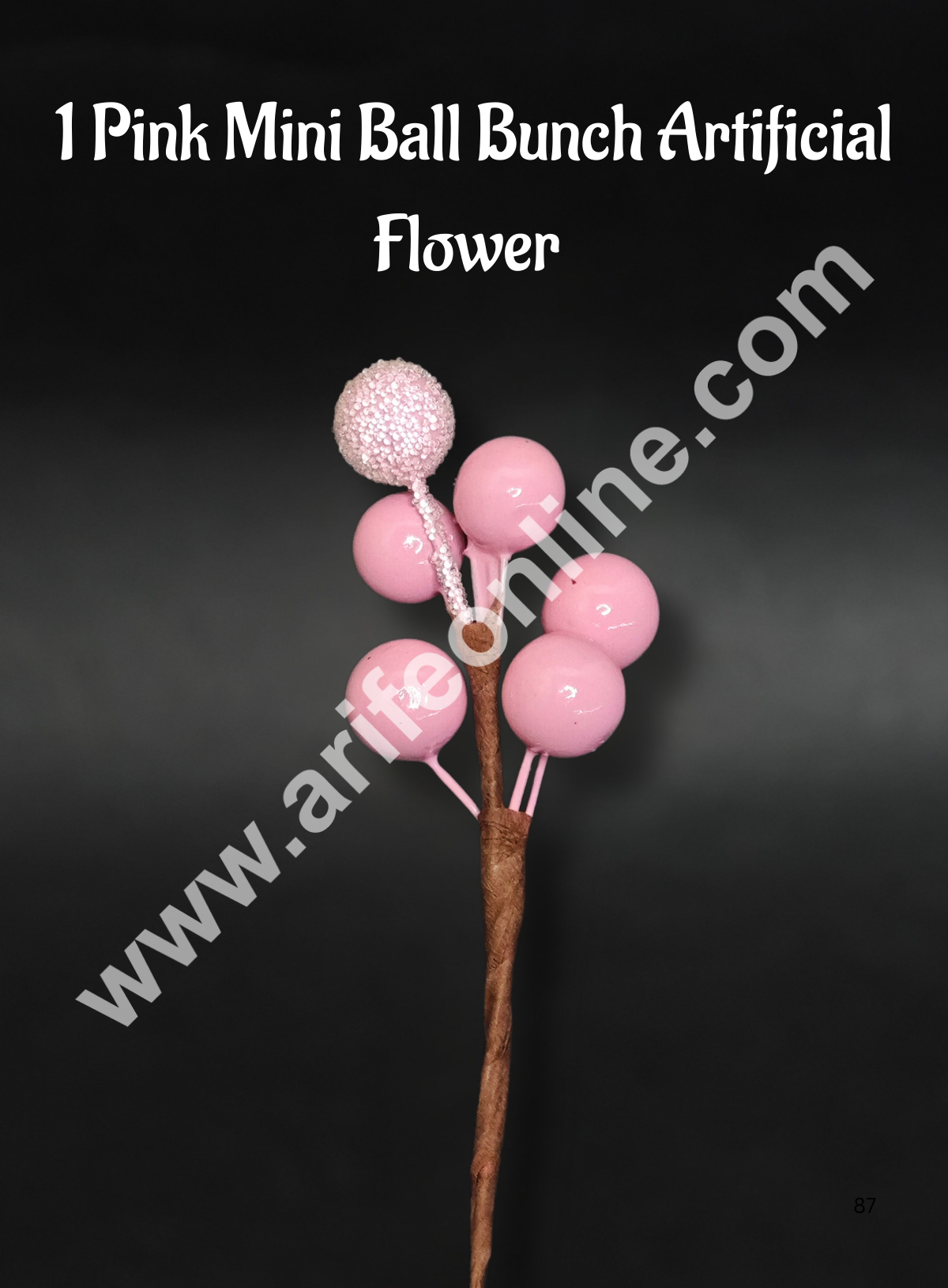 1 piece Mini Ball Bunch Artificial Flower For Cake Decoration β Pink - Cake Decorβ’