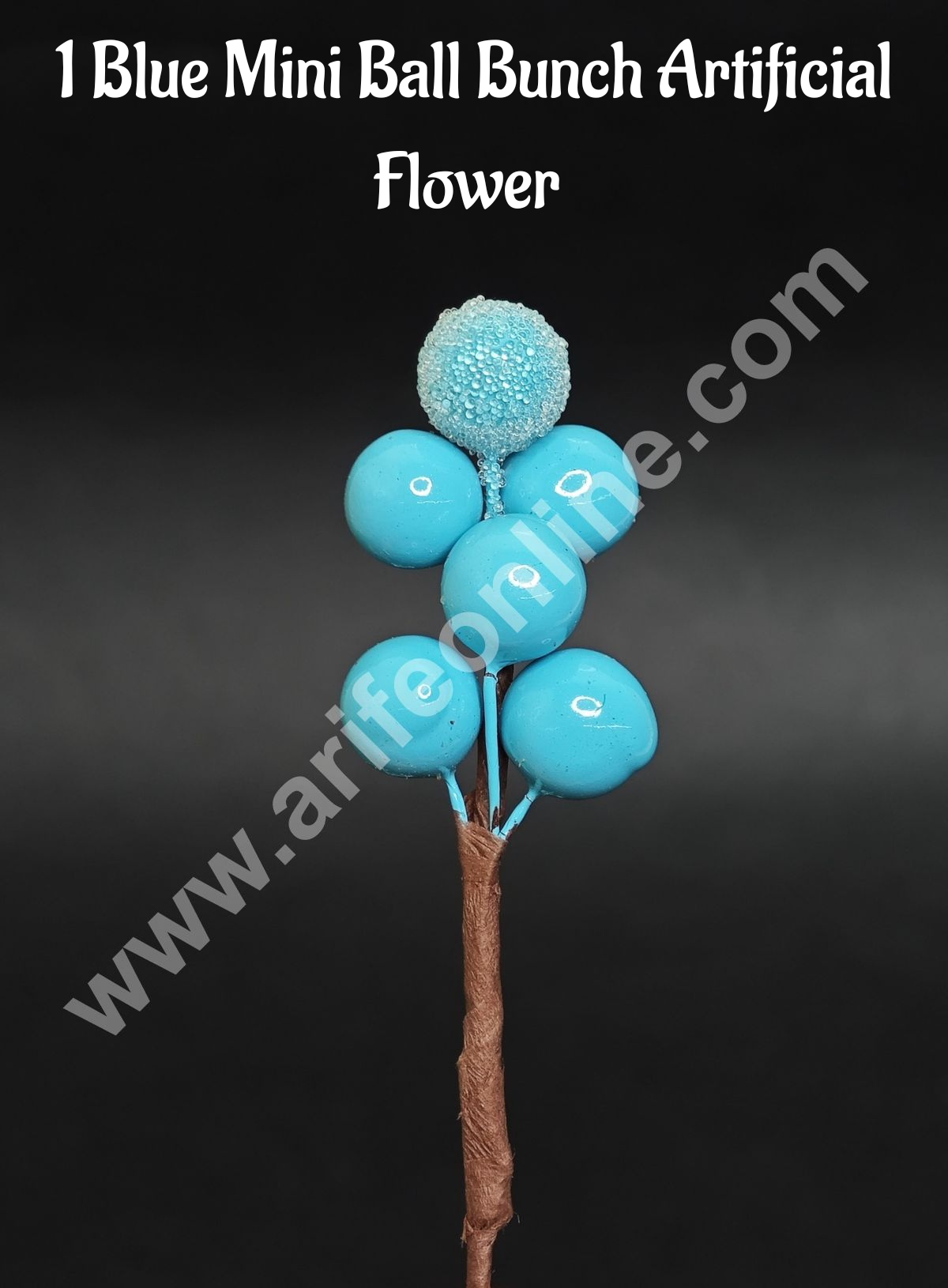 1 piece Mini Ball Bunch Artificial Flower For Cake Decoration β Blue - Cake Decorβ’