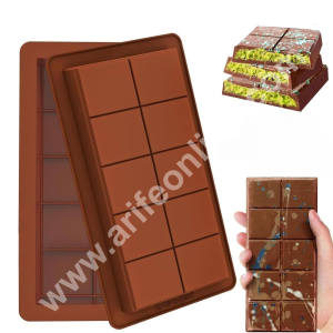 CAKE DECORβ’ 1 Cavity Small Kunafa Chocolate Bar Silicone Mould | Pistachio Kunafa Chocolate Bar Mould