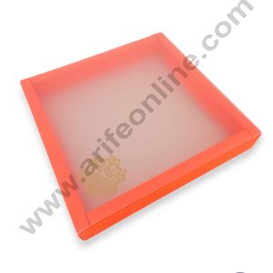 CAKE DECOR™ 16 Cavity Chocolate Box with Sliding Cover & Cavity ( 10 Piece Pack ) - Orange