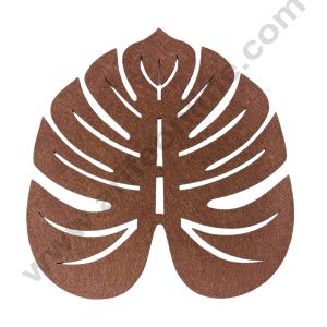 CAKE DECOR™ Brown Palm Leaf Placemats | Decoration for wall hanging | 1 Piece