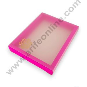 CAKE DECOR™ 12 Cavity Chocolate Box with Sliding Cover & Cavity ( 10 Piece Pack ) - Pink