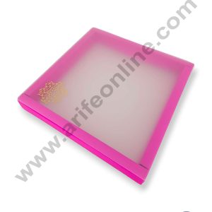 CAKE DECOR™ 16 Cavity Chocolate Box with Sliding Cover & Cavity ( 10 Piece Pack ) - Pink